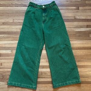 Big Bud Press over-dyed wide leg jeans, XS